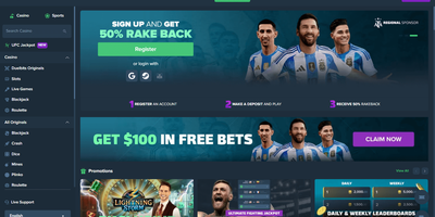 معاينة Duelbits للموقع