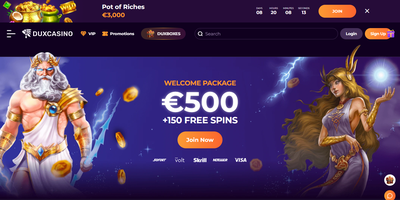 Aperçu du site Duxcasino