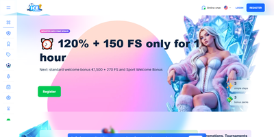 IceCasino のサイトプレビュー