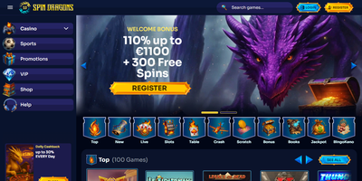 Spin Dragons のサイトプレビュー